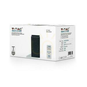 V-TAC BETON fali lámpa 2xG9 LED Téglalap Sötétszürke IP20 VT-893 small 3