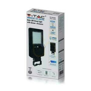V-TAC Solar Street lámpatest 40W LED fekete IP65 120Lm/W VT-ST42 4000K 4800lm 3 év garancia 3 év garancia 4 V-TAC Solar Street lámpatest 40W LED fekete IP65 120Lm/W VT-ST42 4000K 4800lm 3 év garancia 3 év garancia small 4