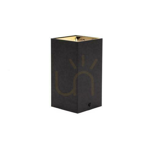 Jelölje be V-TAC GU10 négyzet alakú felszíni mennyezeti lámpatest Fekete+arany 74x74x140mm VT-882SQ 3 év garancia