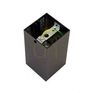 V-TAC GU10 négyzet alakú felszíni mennyezeti lámpatest Fekete+arany 74x74x140mm VT-882SQ 3 év garancia small 3