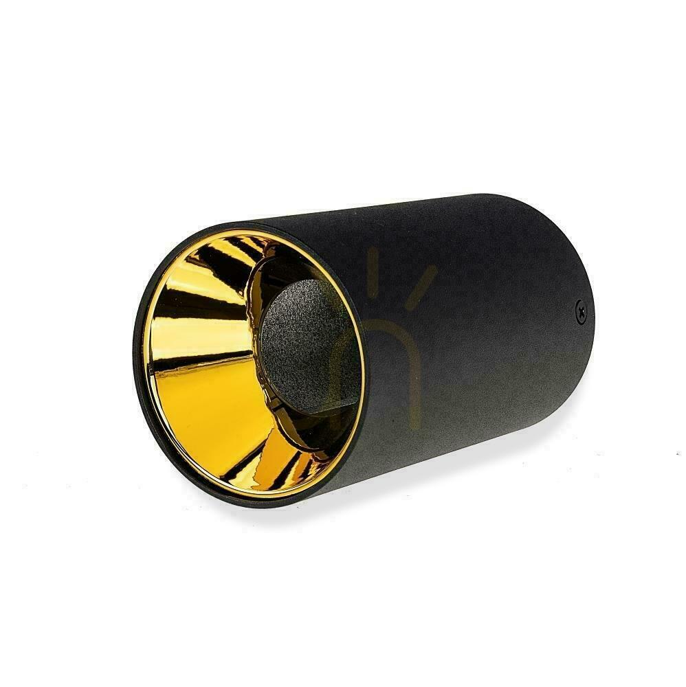 Kilátás Mennyezeti lámpatest V-TAC GU10 kerek felszíni cső fekete + arany 80x140mm VT-882RD 3 év garancia Mennyezeti lámpatest V-TAC GU10 kerek felszíni cső fekete + arany 80x140mm VT-882RD 3 év garancia