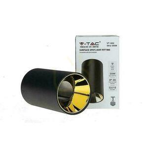 Mennyezeti lámpatest V-TAC GU10 kerek felszíni cső fekete + arany 80x140mm VT-882RD 3 év garancia 4 Mennyezeti lámpatest V-TAC GU10 kerek felszíni cső fekete + arany 80x140mm VT-882RD 3 év garancia small 4