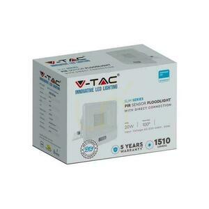 V-TAC VT-128S LED reflektor 20 W SAMSUNG mozgásérzékelővel fehér 6500 K 1510 lm IP65 small 2