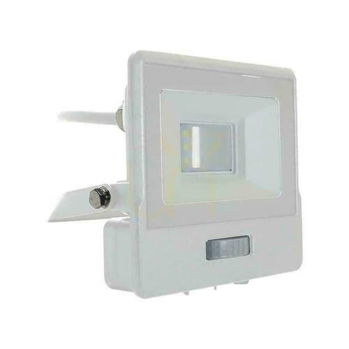 Jelölje be V-TAC LED projektor 10W SAMSUNG CHIP mozgásérzékelő fehér kábel 1M VT-118S 4000K 735lm 5 év garancia