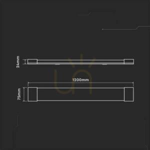 V-TAC 40W LED felszíni lineáris lámpatest SAMSUNG CHIP 120cm 120Lm/W VT-8-40 4000K 4800lm 5 év garancia 5 év garancia 4 V-TAC 40W LED felszíni lineáris lámpatest SAMSUNG CHIP 120cm 120Lm/W VT-8-40 4000K 4800lm 5 év garancia 5 év garancia small 4