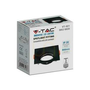 V-TAC GU10 süllyesztett négyzetrácsos fekete VT-921-B 3 év garancia 4 V-TAC GU10 süllyesztett négyzetrácsos fekete VT-921-B 3 év garancia small 4