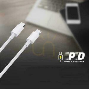 USB-C–USB-C kábel, 1 m, fehér, 60 W V-TAC VT-5303-W small 7