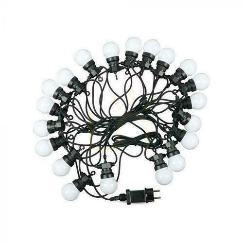 Jelölje be V-TAC Kerti Girland (string) LED 10 méter 20 izzó 0.5W IP44 VT-71020 6000K 960lm