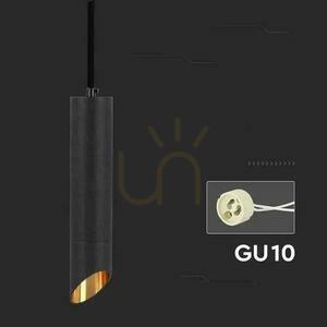 V-TAC GU10 függesztett lámpatest Fekete+arany 55x200mm VT-975-200 3 év garancia 5 V-TAC GU10 függesztett lámpatest Fekete+arany 55x200mm VT-975-200 3 év garancia small 5