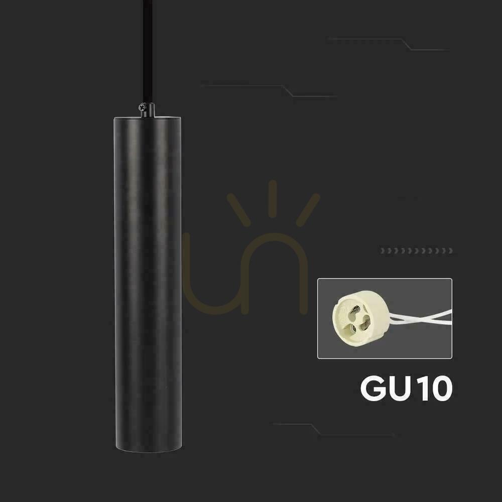 Jelölje be V-TAC GU10 függesztett lámpatest Fekete 55x300mm VT-976-300 3 év garancia V-TAC GU10 függesztett lámpatest Fekete 55x300mm VT-976-300 3 év garancia