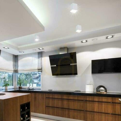 Jelölje be V-TAC GU10 négyzet alakú felszíni szerelés Fehér+arany 100x100x120cm VT-979SQ 3 év garancia