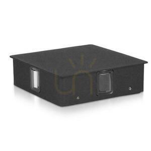 V-TAC 4W LED fali lámpatest IP65 Fekete négyzet VT-704-B 3000K 428lm small 3