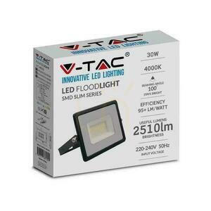 V-TAC 30W SMD E-sorozatú LED projektor fekete VT-4031 4000K 2510lm. 1 V-TAC 30W SMD E-sorozatú LED projektor fekete VT-4031 4000K 2510lm. small 1