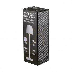 V-TAC 2W LED töltés Dimmelhető éjjeli lámpa IP54 fehér VT-7522 3000K 200lm. small 2