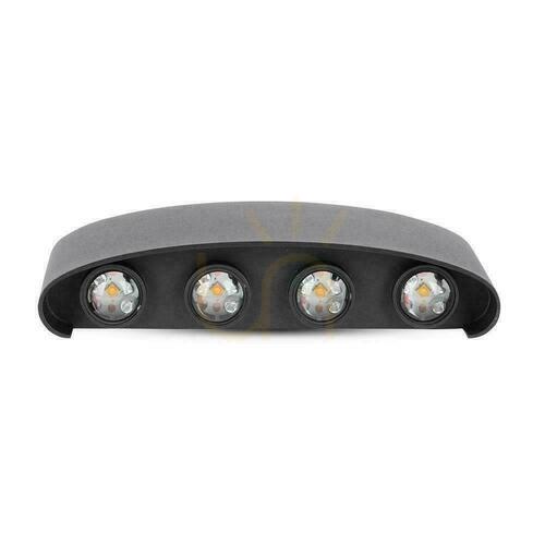 Jelölje be Falra szerelhető felülről lefelé V-TAC 7W LED Fekete IP65 VT-848 4200K 940lm
