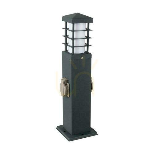 Jelölje be V-TAC kerti pólus 2 foglalat 45cm E27 IP44 grafit VT-1155-1