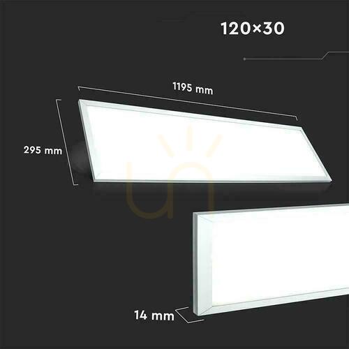 Jelölje be V-TAC 45W 1200x300 PMMA VT-12030 3000K 3600lm LED panel 3000K 3600lm