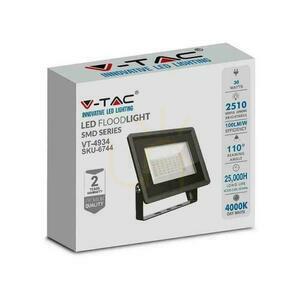 V-TAC LED projektor 30W SMD F-CLASS fekete VT-4934-B 4000K 2510lm. 3 V-TAC LED projektor 30W SMD F-CLASS fekete VT-4934-B 4000K 2510lm. small 3