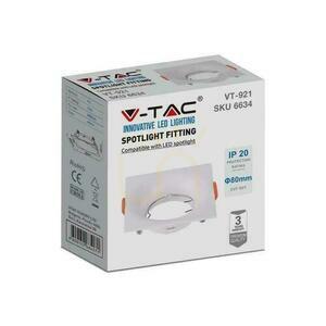 V-TAC VT-921-W négyzetes fehér süllyeszthető foglalat GU10-hez, SKU 6634 small 2