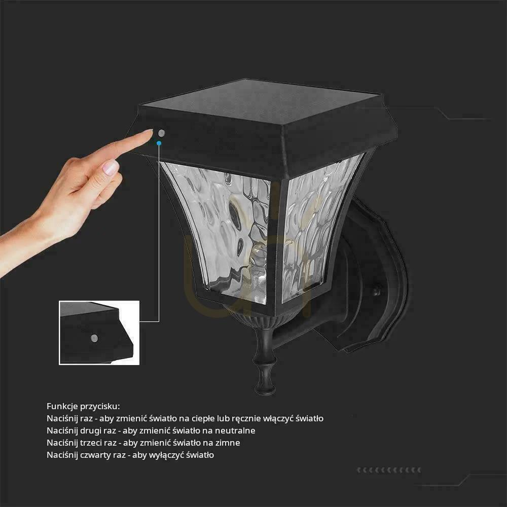Előadás Solar V-TAC 2W LED IP44 VT-982-S 3000K-4500K-6000K 110lm kerti fali lámpa 3 év garancia Solar V-TAC 2W LED IP44 VT-982-S 3000K-4500K-6000K 110lm kerti fali lámpa 3 év garancia