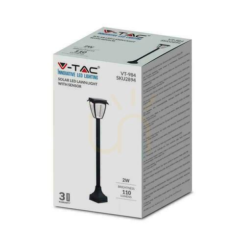 Jelölje be V-TAC 2W LED IP44 94cm 94cm VT-984 3000K + 6000K 110lm Solar Garden Pole 3 év garancia