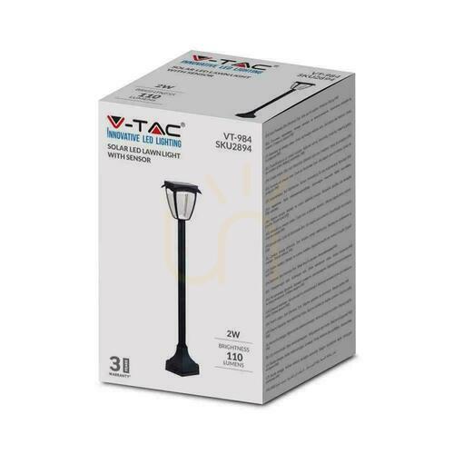 Jelölje be V-TAC 2W LED IP44 93cm 93cm VT-984 3000K + 6000K 110lm napelemes kerti pólus 3 év garancia