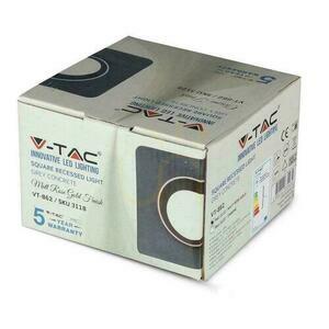 V-TAC Beton és Gipsz GU10 Négyzet alakú Süllyesztett Keret Szürke/Rózsaarany VT-862-MRG 5 év garancia small 3