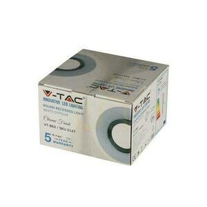 Háló V-TAC GIPS BETON GU10 kerek süllyesztett fehér/króm VT-862-CRD 5 év garancia small 6