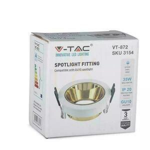 V-TAC GU10 süllyesztett füles fehér/arany kerek VT-872-WG 3 év garancia 2 V-TAC GU10 süllyesztett füles fehér/arany kerek VT-872-WG 3 év garancia small 2