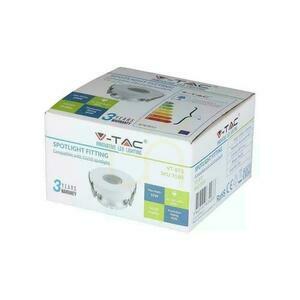V-TAC GU10 süllyesztett füles fehér/króm kerek VT-873-WC 3 év garancia small 4