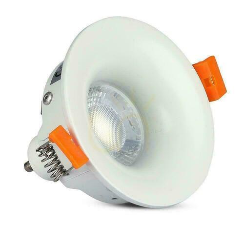 Jelölje be V-TAC VT-876 GU10 süllyesztett lámpakeret fehér kerek Ø8,5 cm 75 mm furat