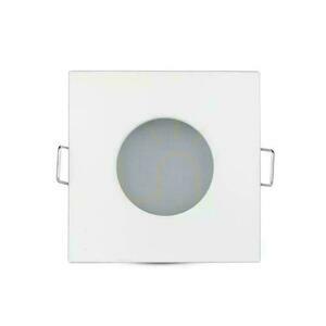 Háló V-TAC alumínium öntvény üveggel lezárt IP54 GU10 négyzet alakú 84x84mm fehér VT-787SQ-WH small 2