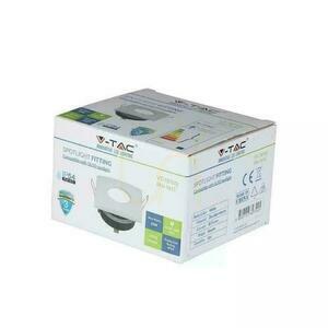 Háló V-TAC alumínium öntvény üveggel lezárt IP54 GU10 négyzet alakú 84x84mm fehér VT-787SQ-WH small 4