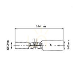 Karos adapter LED utcai lámpákhoz 60 mm-es V-TAC VT-795 small 5