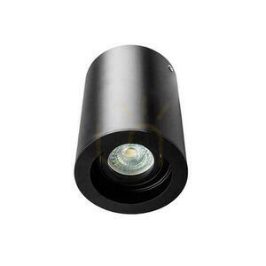 V-TAC VT-796-B GU10 mennyezeti lámpa, fekete alumínium henger, felületre szerelhető, 142 × 100 mm small 2