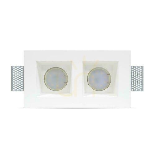 Jelölje be Háló V-TAC GIPS 2xGU10 süllyesztett 2xnégyzet 215x120 Fehér VT-762