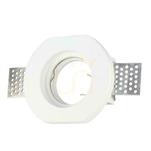 Jelölje be V-TAC VT-764 fehér gipsz süllyesztett lámpatest GU10 140 mm