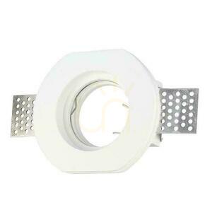 V-TAC VT-764 fehér gipsz süllyesztett lámpatest GU10 140 mm small 0