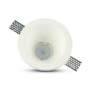 V-TAC VT-773 süllyesztett GU10 gipsz lámpatest, fehér, Ø13,2 cm small 3