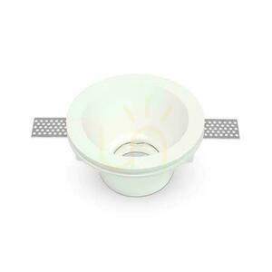 V-TAC VT-773 süllyesztett GU10 gipsz lámpatest, fehér, Ø13,2 cm small 0