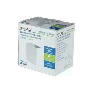Fali lámpa négyzet alakú GIPS G9 fehér V-TAC VT-858SQ 3 év garancia. 2 Fali lámpa négyzet alakú GIPS G9 fehér V-TAC VT-858SQ 3 év garancia. small 2