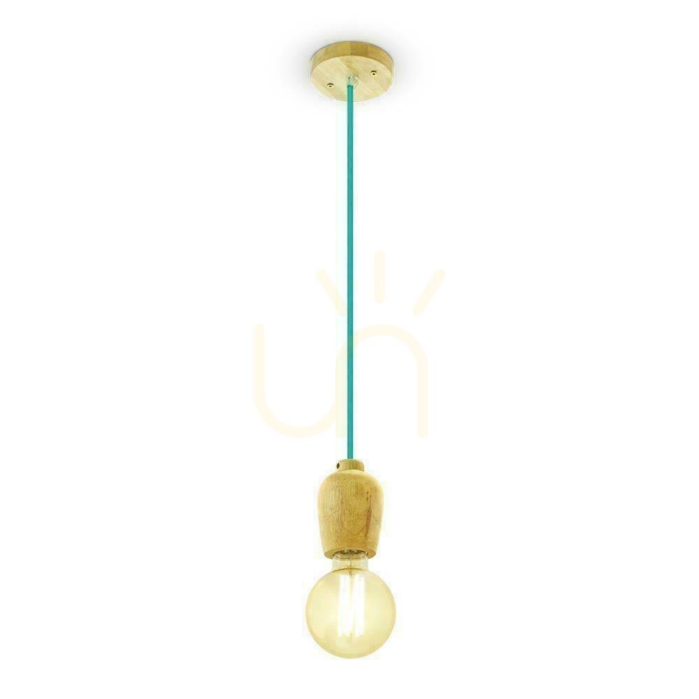 Kilátás V-TAC VT-7778-BL fa E27 függesztett foglalat kék, 1 m-es kábellel V-TAC VT-7778-BL fa E27 függesztett foglalat kék, 1 m-es kábellel