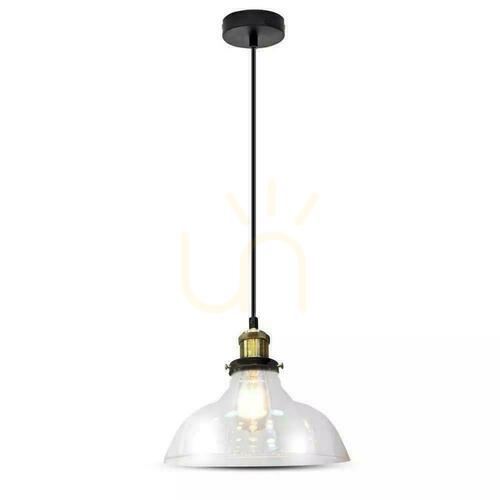 Jelölje be V-TAC LOFT függőlámpa átlátszó üveg fi245 VT-7210 5 év garancia