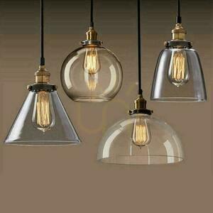 V-TAC LOFT függő lámpatest Vintage átlátszó üveg fi180 VT-7185 5 év garancia small 2