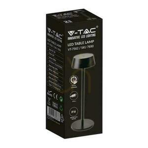 V-TAC 2W LED töltés Dimmelhető éjjeli lámpa IP54 Fekete VT-7562 3000K 200lm. small 2