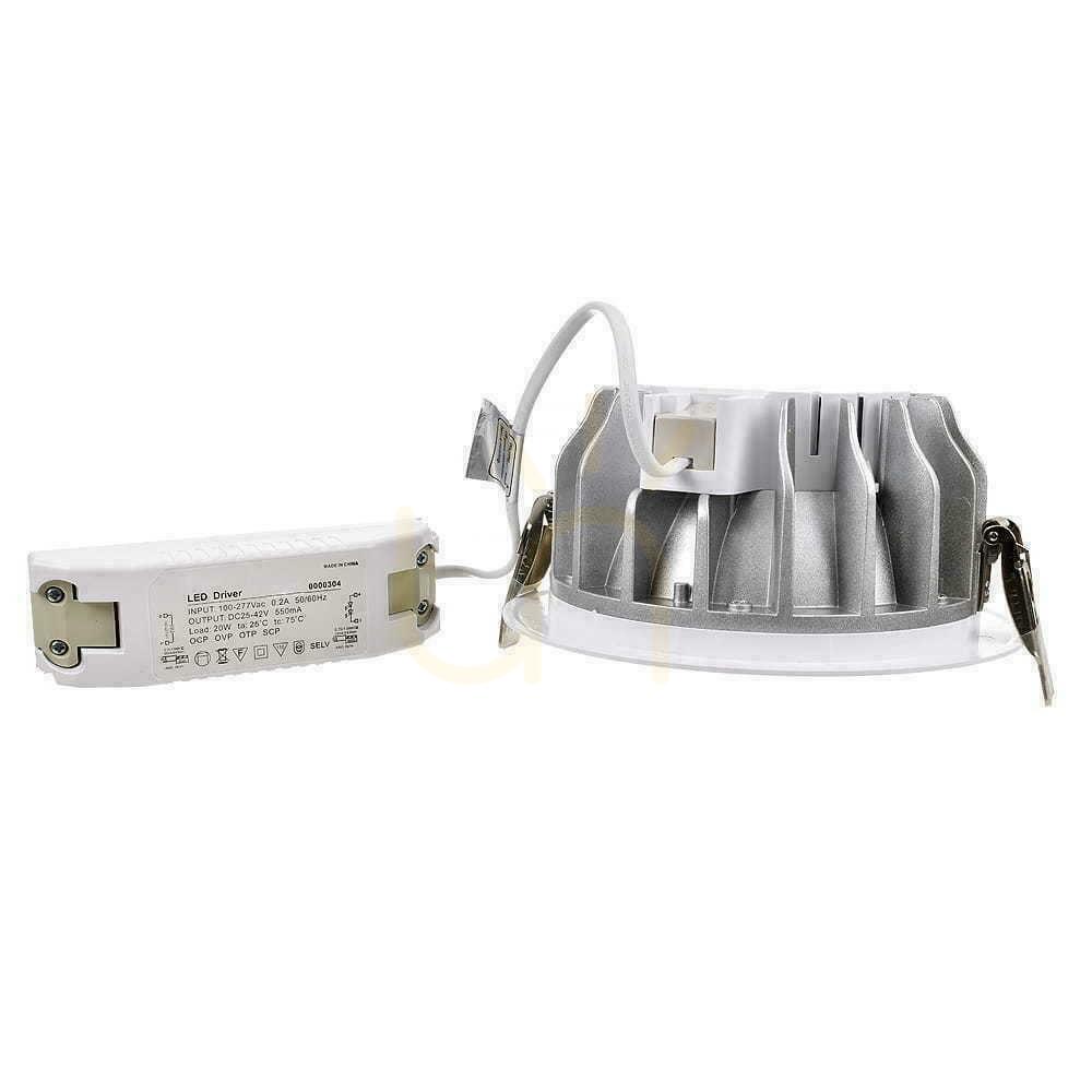 Kilátás LED V-TAC 30W COB Downlight 120Lm/W VT-26301 6000K 3100lm. LED V-TAC 30W COB Downlight 120Lm/W VT-26301 6000K 3100lm.