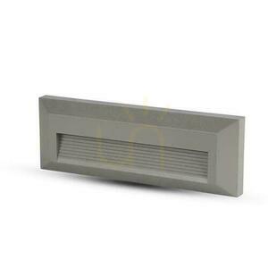 3W LED V-TAC lépcsőfényszóró szürke téglalap alakú 230V IP65 VT-1162 3000K 110lm small 1