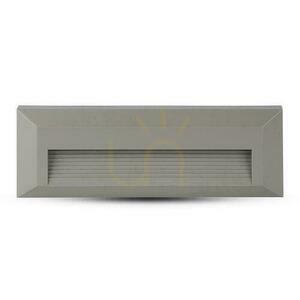 3W LED V-TAC lépcsőfényszóró szürke téglalap alakú 230V IP65 VT-1162 3000K 110lm small 2