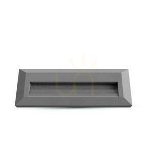 3W LED V-TAC lépcsőfényszóró szürke téglalap alakú 230V IP65 VT-1162 3000K 110lm small 0