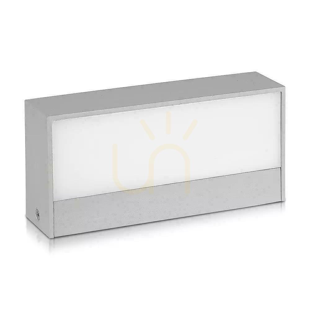 Kilátás V-TAC 9W LED-es fali lámpatest Top Down szürke IP65 VT-8056 3000K 850lm V-TAC 9W LED-es fali lámpatest Top Down szürke IP65 VT-8056 3000K 850lm